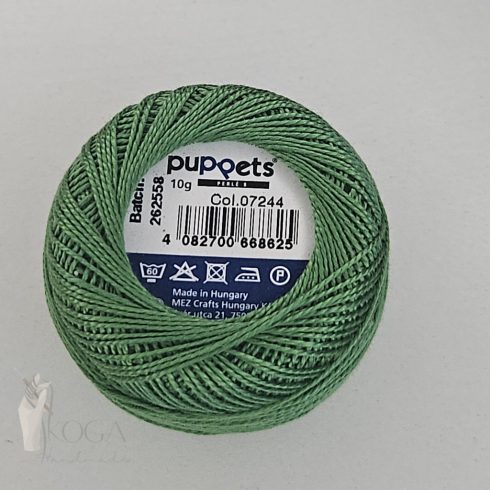 Puppets perlé 10g 07244 zöld