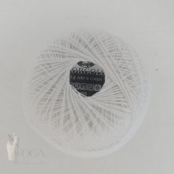 60-as horgolócérna fehér 20g
