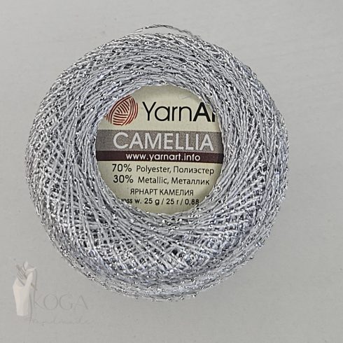 YarnArt Camelia 25 g ezüst fém szállal 