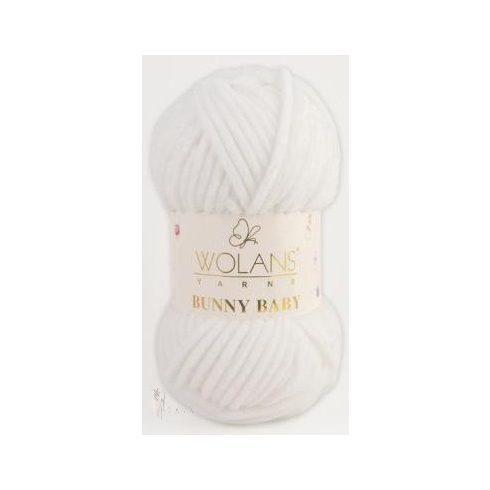 Wolans Yarns Bunny Baby 01 fehér